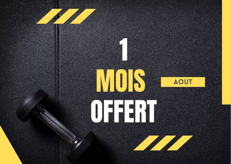 Découvrez l'été de remise en forme avec notre promotion spéciale : un mois offert et des frais d'inscription réduits !
