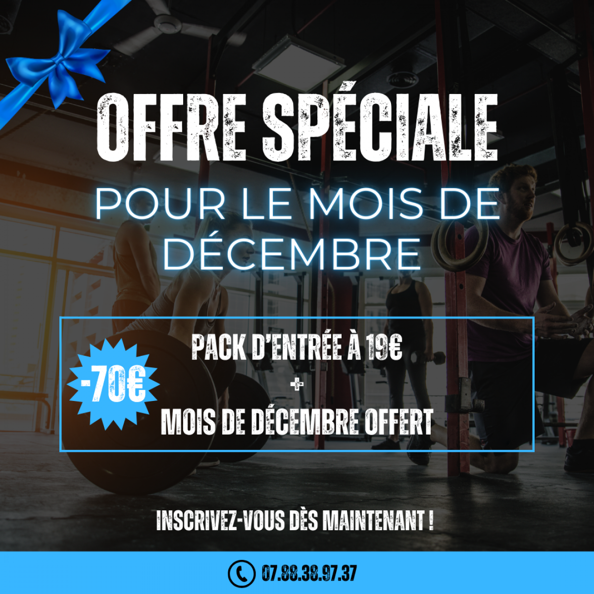 Ce mois de décembre, plongez dans une vague d'énergie et de bien-être avec notre offre exceptionnelle qui rend le fitness plus accessible que jamais !